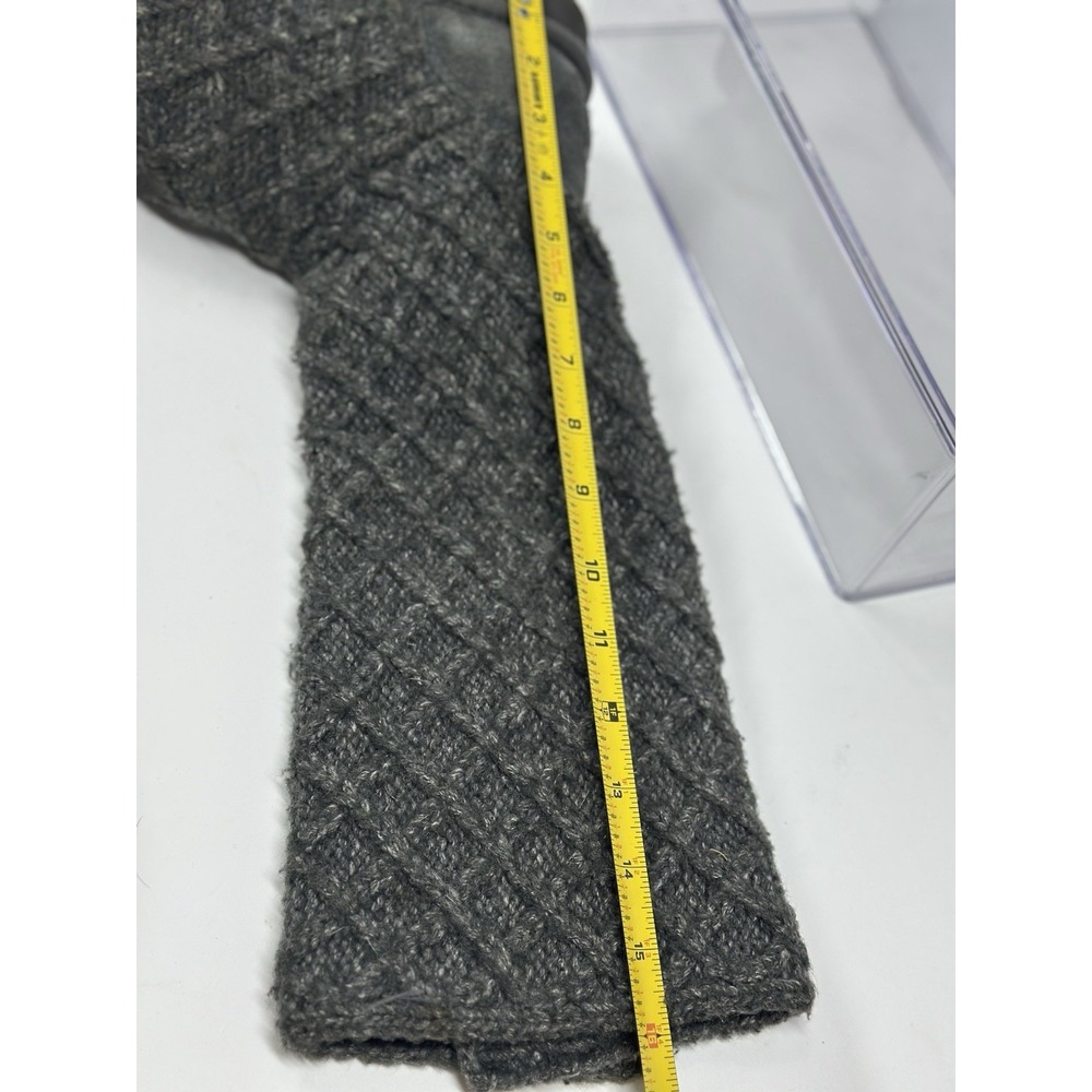 UGG 3066 Lattice Cardy Gray Sweater Knit 3 Button Winter Sock Boots Womens 7 - Picture 8 of 9